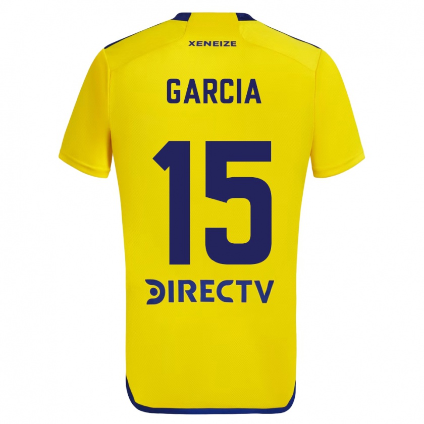 Kandiny Niño Camiseta Ramiro Garcia #15 Amarillo Azul 2ª Equipación 2024/25 La Camisa Chile