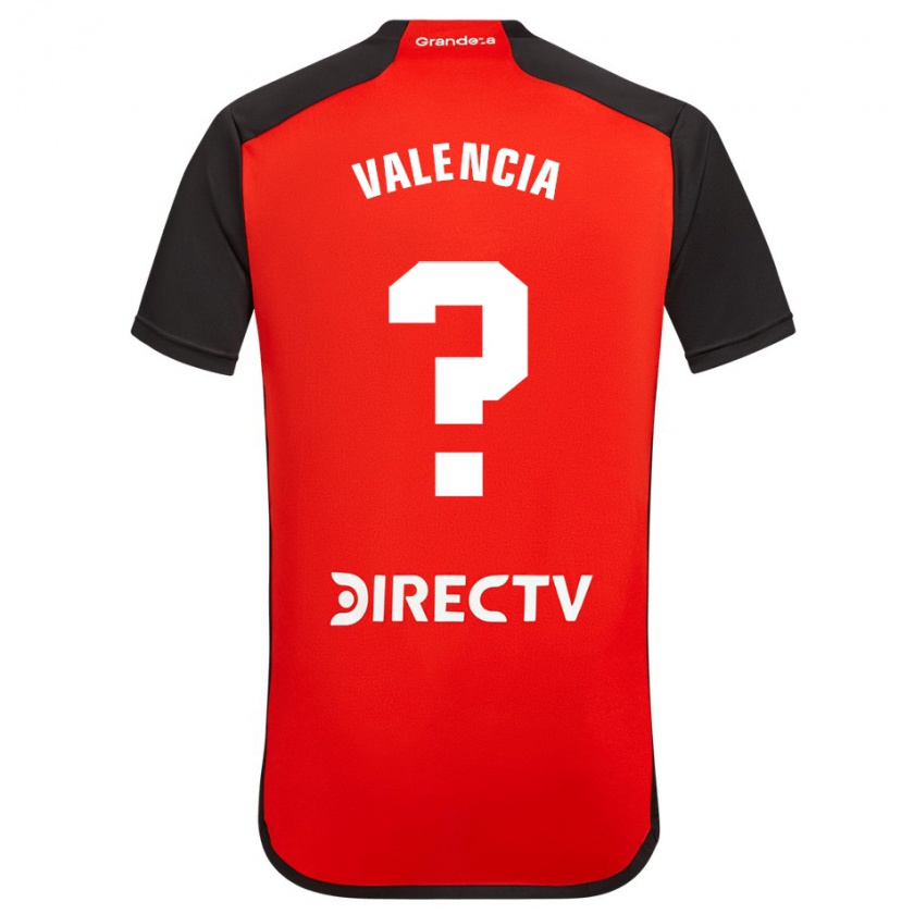 Kandiny Niño Camiseta Oswaldo Valencia #0 Rojo Negro Blanco 2ª Equipación 2024/25 La Camisa Chile