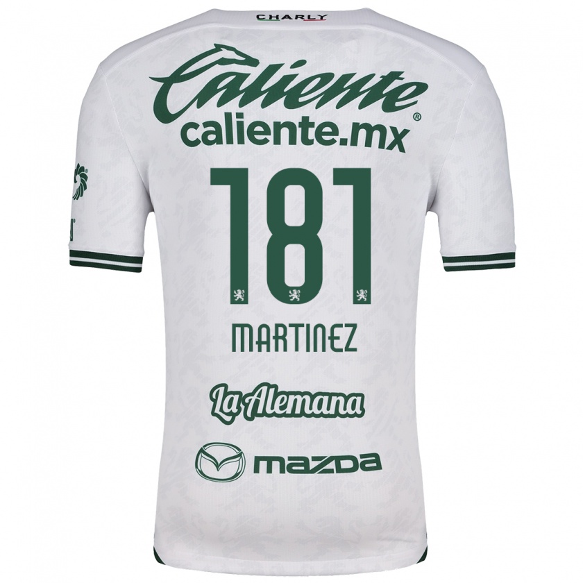 Kandiny Niño Camiseta Irving Martínez #181 Blanco Verde 2ª Equipación 2024/25 La Camisa Chile