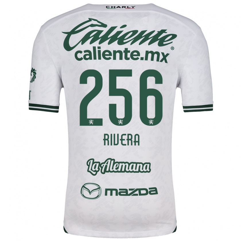 Kandiny Niño Camiseta Fernando Rivera #256 Blanco Verde 2ª Equipación 2024/25 La Camisa Chile