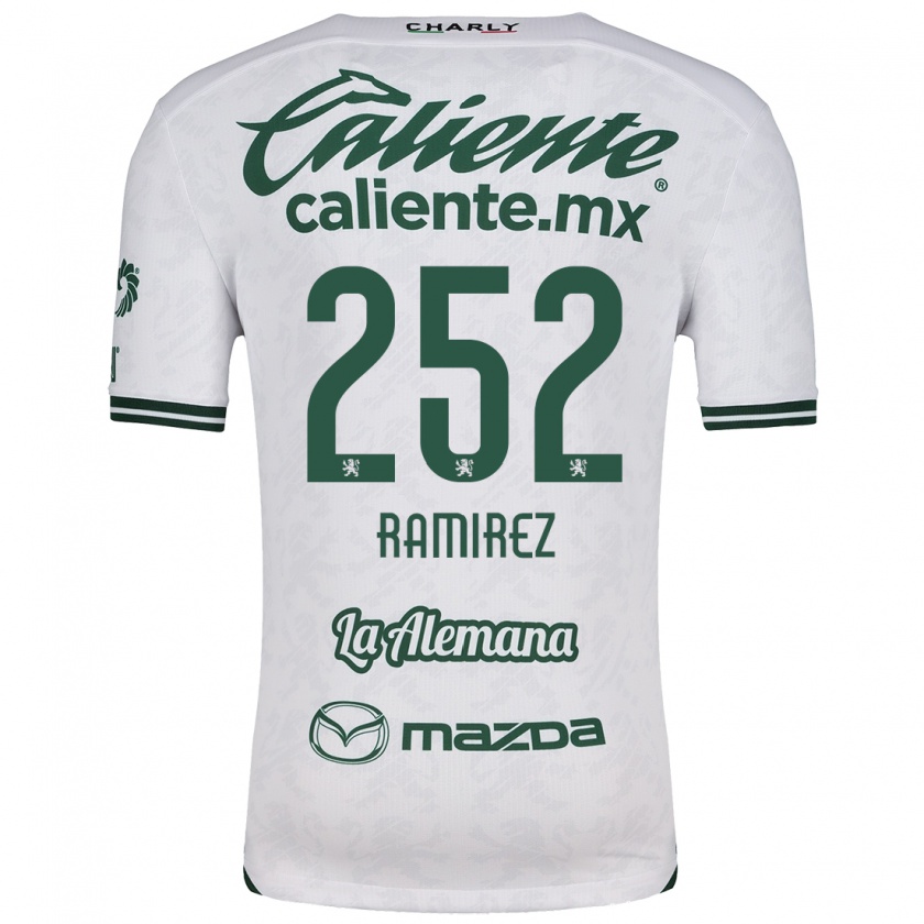 Kandiny Niño Camiseta Luis Ramírez #252 Blanco Verde 2ª Equipación 2024/25 La Camisa Chile