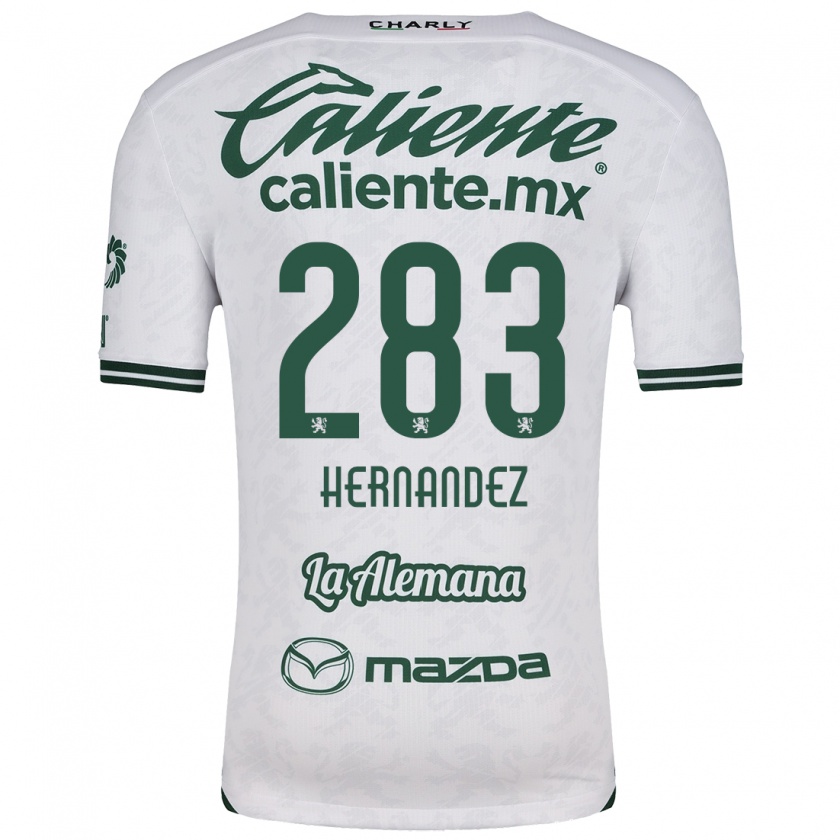 Kandiny Niño Camiseta Karin Hernández #283 Blanco Verde 2ª Equipación 2024/25 La Camisa Chile