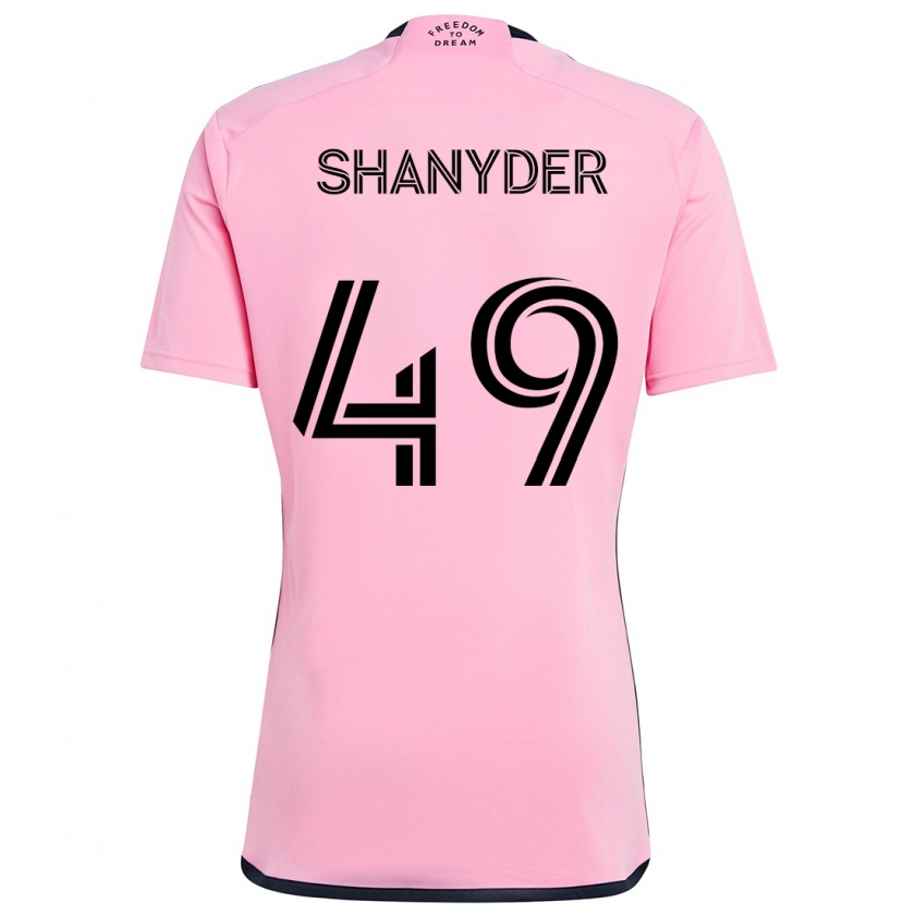 Kandiny Hombre Camiseta Shanyder Borgelin #49 Rosa 1ª Equipación 2024/25 La Camisa Chile