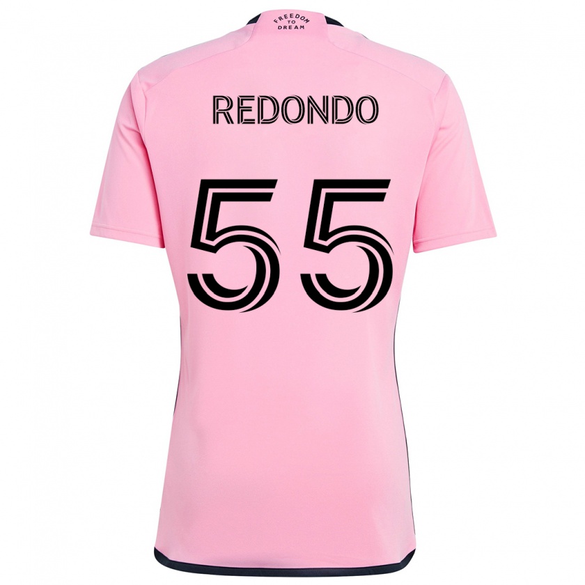 Kandiny Hombre Camiseta Federico Redondo #55 Rosa 1ª Equipación 2024/25 La Camisa Chile