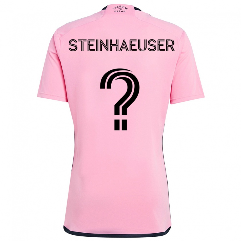 Kandiny Hombre Camiseta Marcus Steinhaeuser #0 Rosa 1ª Equipación 2024/25 La Camisa Chile