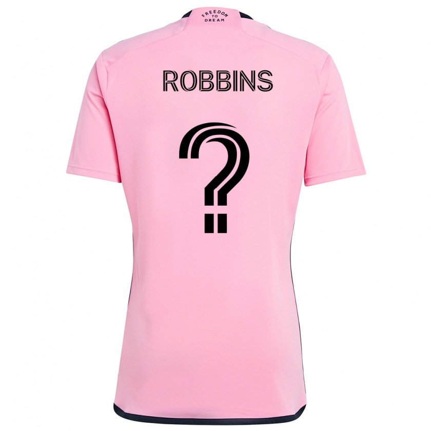 Kandiny Hombre Camiseta Lukas Robbins #0 Rosa 1ª Equipación 2024/25 La Camisa Chile