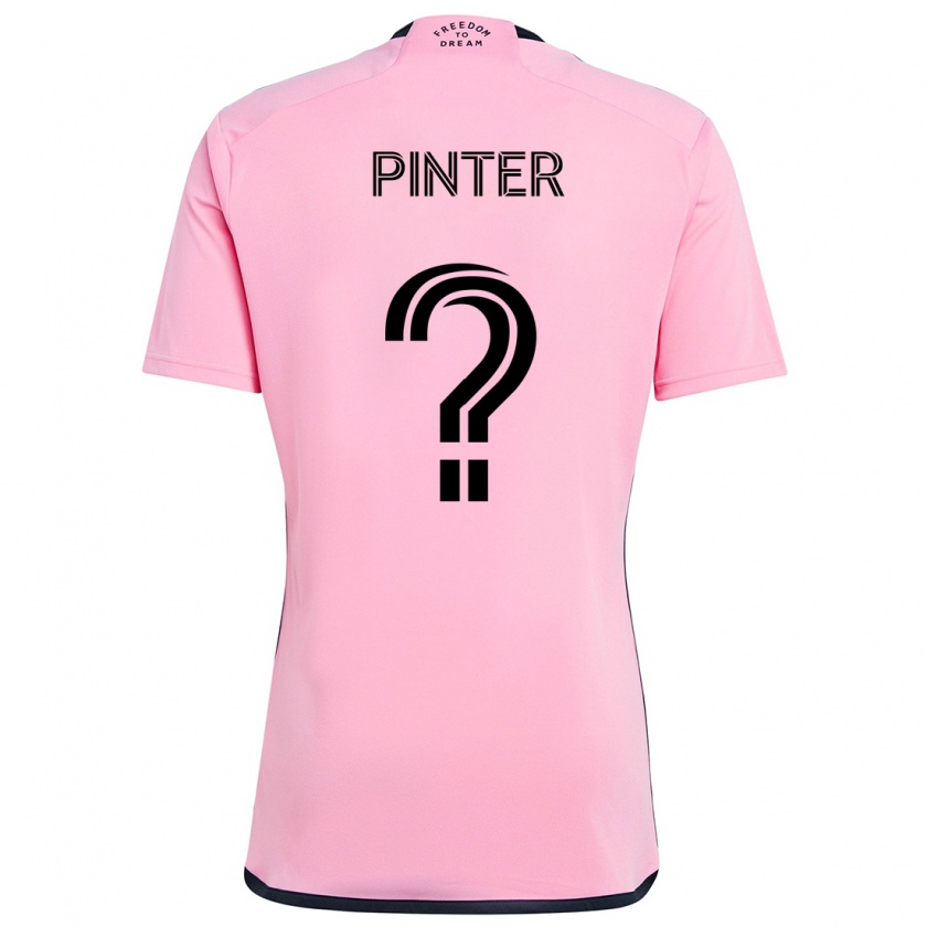 Kandiny Hombre Camiseta Daniel Pinter #0 Rosa 1ª Equipación 2024/25 La Camisa Chile