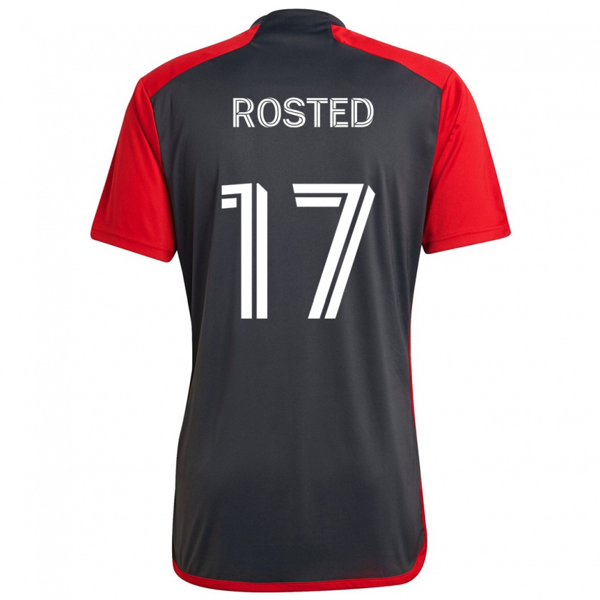 Kandiny Hombre Camiseta Sigurd Rosted #17 Rojo Grayn 1ª Equipación 2024/25 La Camisa Chile