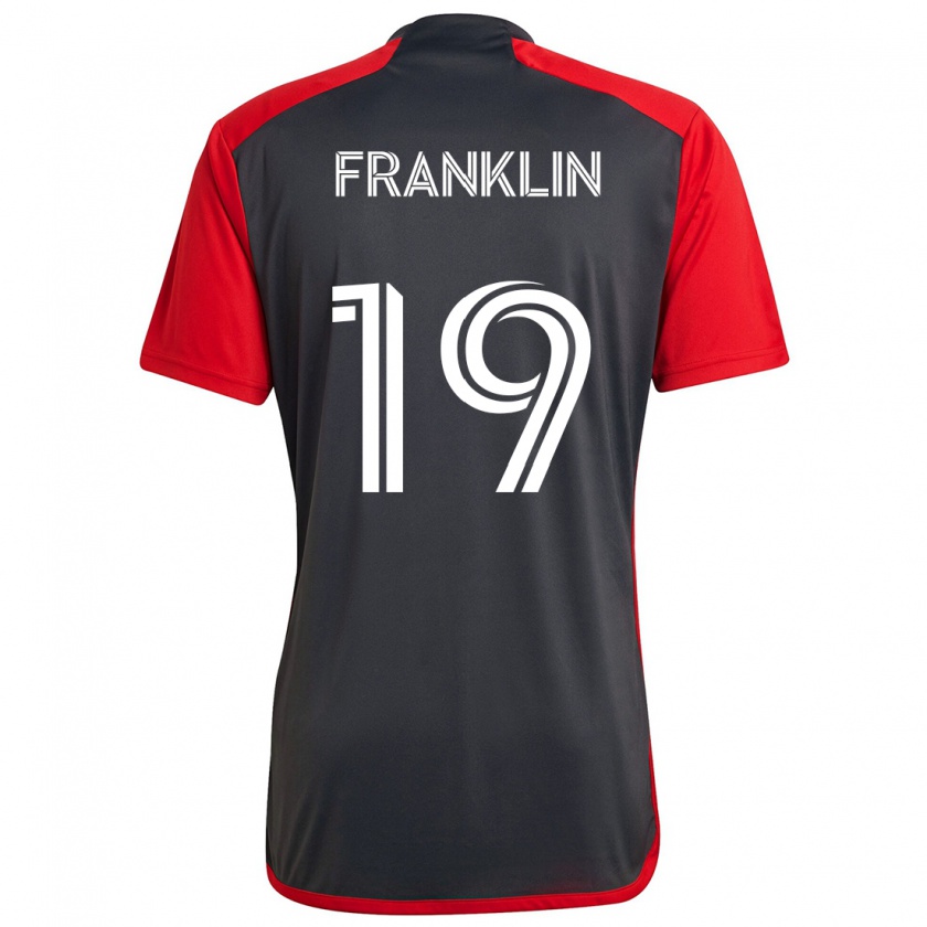 Kandiny Hombre Camiseta Kobe Franklin #19 Rojo Grayn 1ª Equipación 2024/25 La Camisa Chile