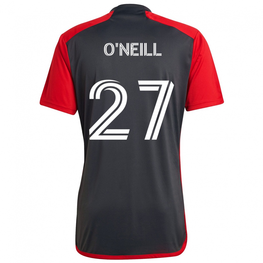 Kandiny Hombre Camiseta Shane O'neill #27 Rojo Grayn 1ª Equipación 2024/25 La Camisa Chile