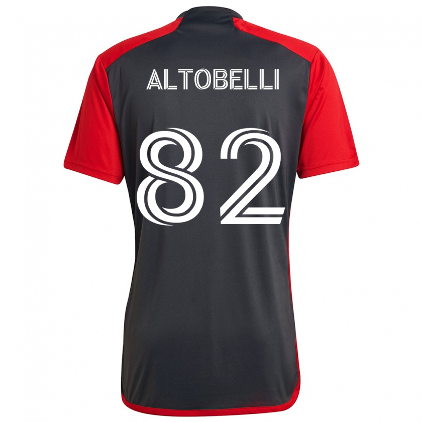 Kandiny Hombre Camiseta Julian Altobelli #82 Rojo Grayn 1ª Equipación 2024/25 La Camisa Chile