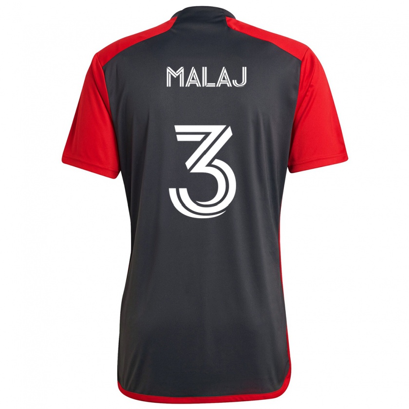 Kandiny Hombre Camiseta Albert Malaj #3 Rojo Grayn 1ª Equipación 2024/25 La Camisa Chile