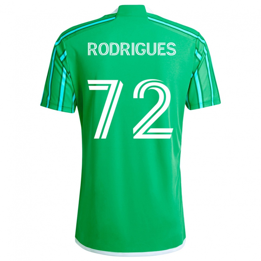 Kandiny Hombre Camiseta Braudílio Rodrigues #72 Verde Blanco 1ª Equipación 2024/25 La Camisa Chile