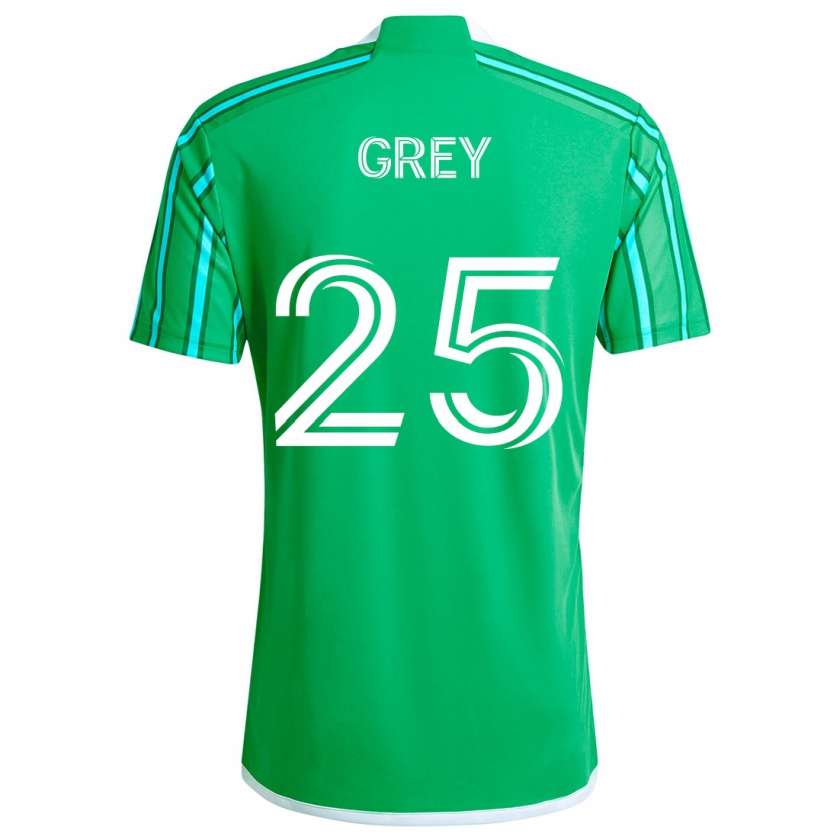 Kandiny Hombre Camiseta Mireya Grey #25 Verde Blanco 1ª Equipación 2024/25 La Camisa Chile