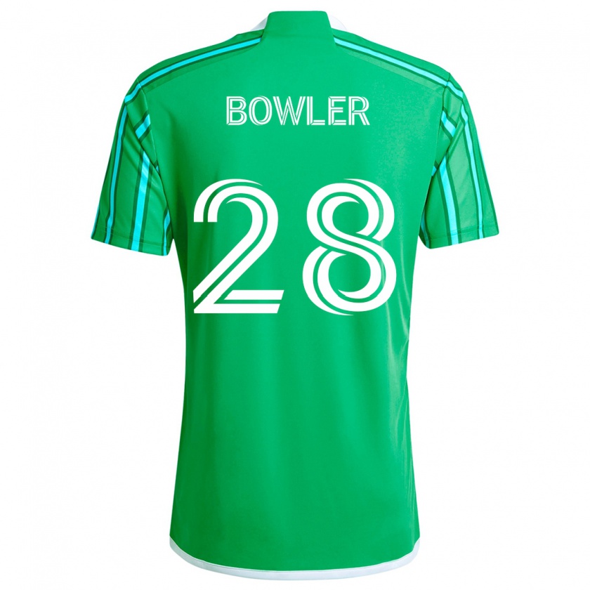 Kandiny Hombre Camiseta Rachel Bowler #28 Verde Blanco 1ª Equipación 2024/25 La Camisa Chile