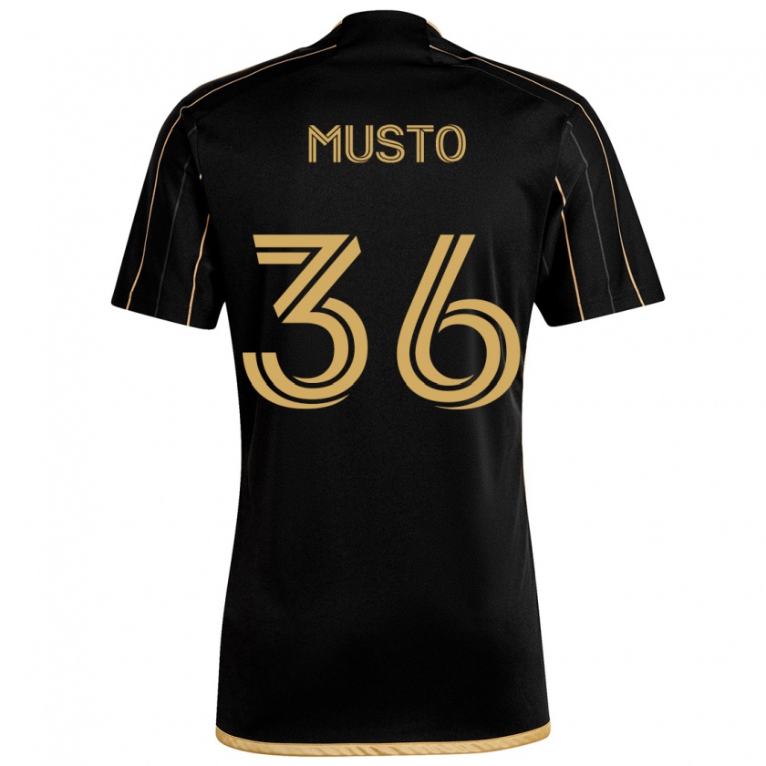 Kandiny Hombre Camiseta Tommy Musto #36 Oro Negro 1ª Equipación 2024/25 La Camisa Chile