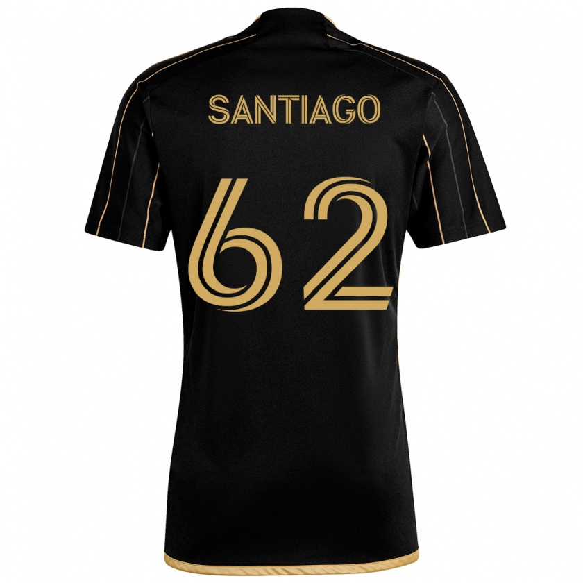 Kandiny Hombre Camiseta Joshua Santiago #62 Oro Negro 1ª Equipación 2024/25 La Camisa Chile