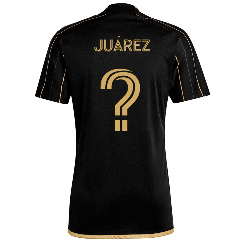 Kandiny Hombre Camiseta Anthony Juárez #0 Oro Negro 1ª Equipación 2024/25 La Camisa Chile