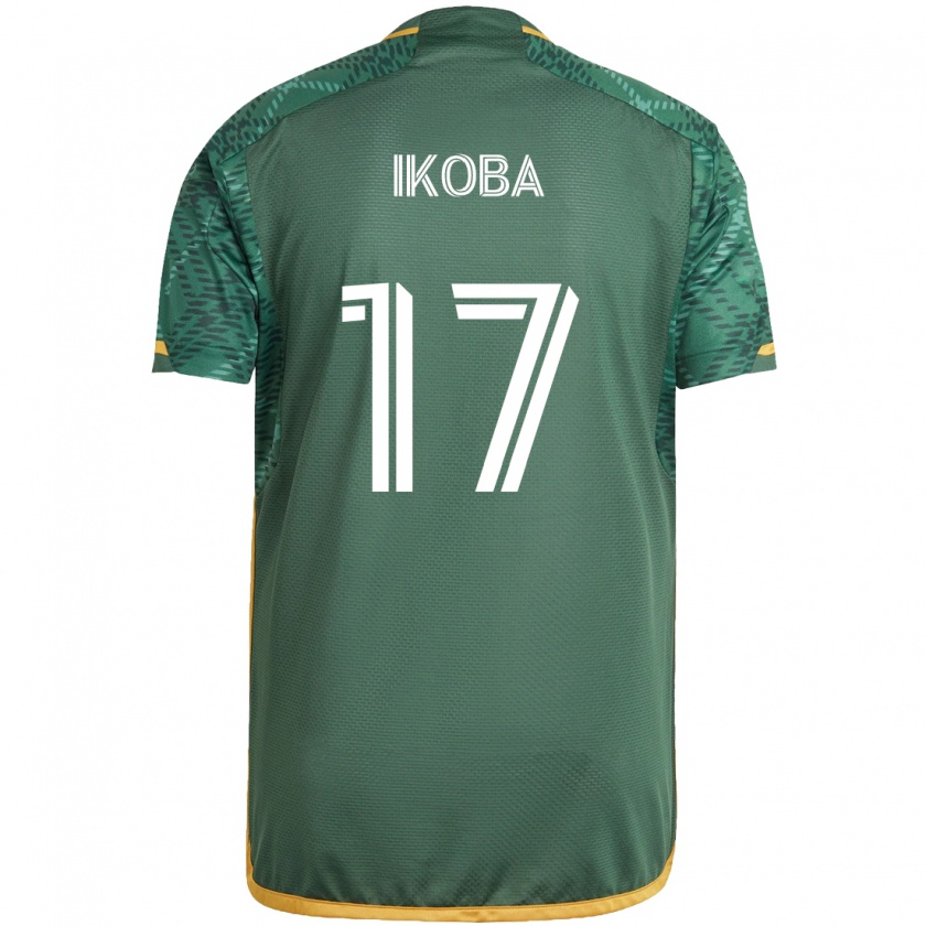 Kandiny Hombre Camiseta Tega Ikoba #17 Verde Naranja 1ª Equipación 2024/25 La Camisa Chile