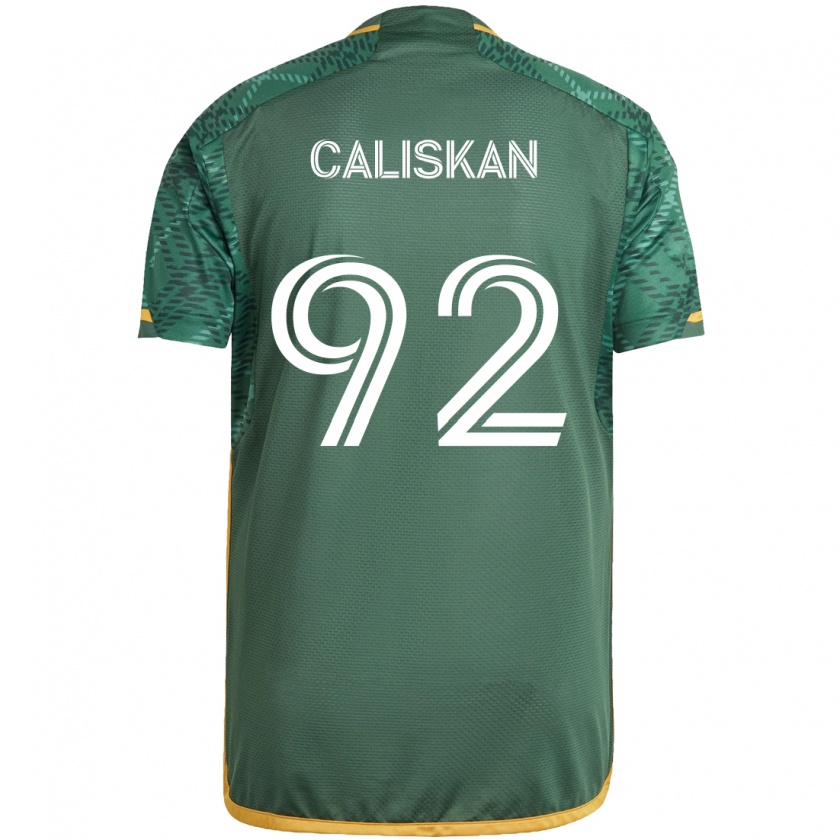 Kandiny Hombre Camiseta Noel Caliskan #92 Verde Naranja 1ª Equipación 2024/25 La Camisa Chile