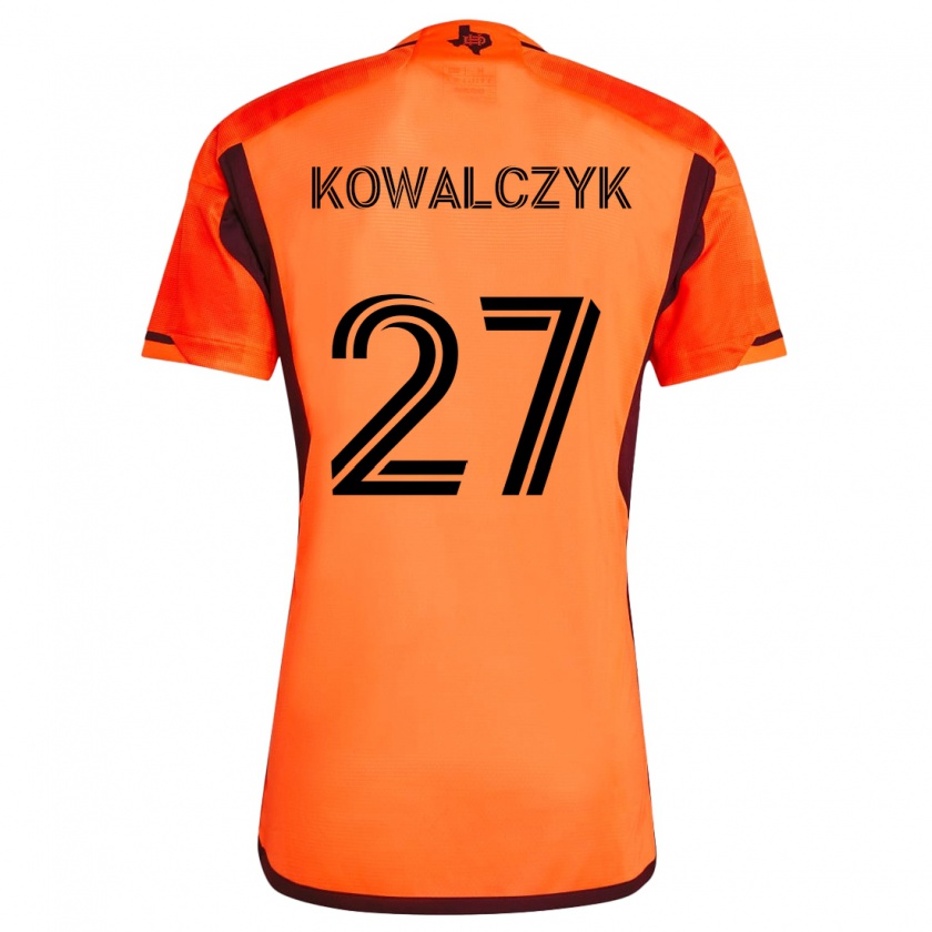 Kandiny Hombre Camiseta Sebastian Kowalczyk #27 Naranja Negro 1ª Equipación 2024/25 La Camisa Chile