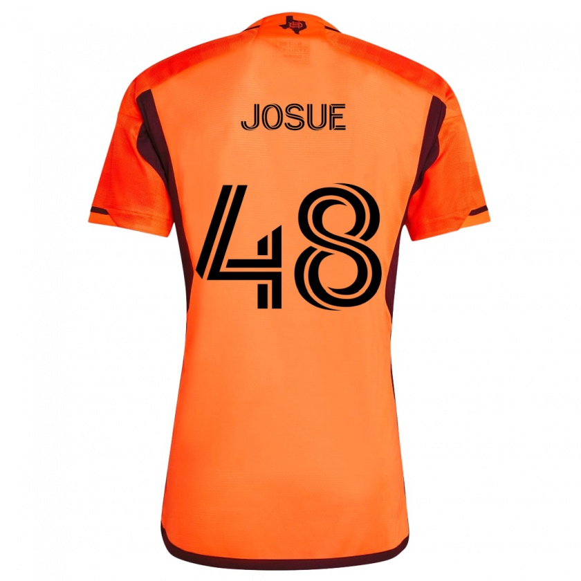 Kandiny Hombre Camiseta Josué Souza #48 Naranja Negro 1ª Equipación 2024/25 La Camisa Chile