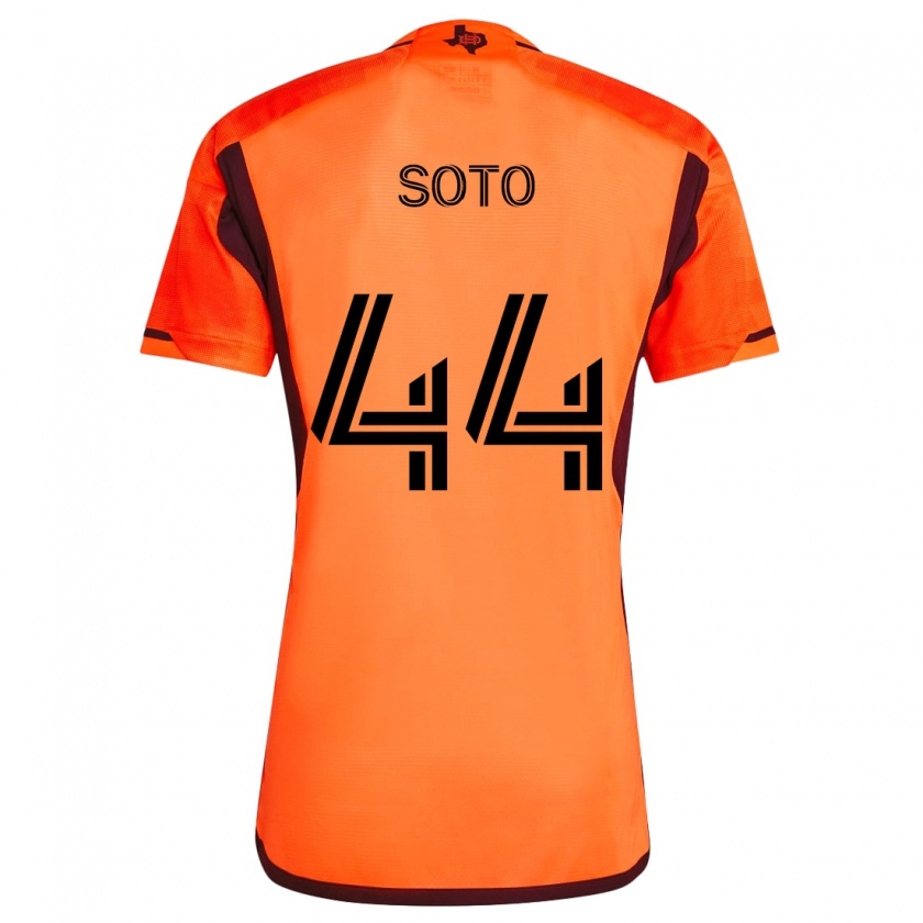 Kandiny Hombre Camiseta Ezekiel Soto #44 Naranja Negro 1ª Equipación 2024/25 La Camisa Chile