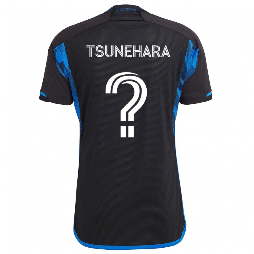 Kandiny Hombre Camiseta Roka Tsunehara #0 Azul Negro 1ª Equipación 2024/25 La Camisa Chile