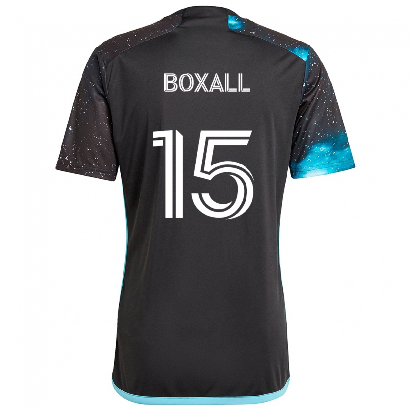 Kandiny Hombre Camiseta Michael Boxall #15 Azul Negro 1ª Equipación 2024/25 La Camisa Chile