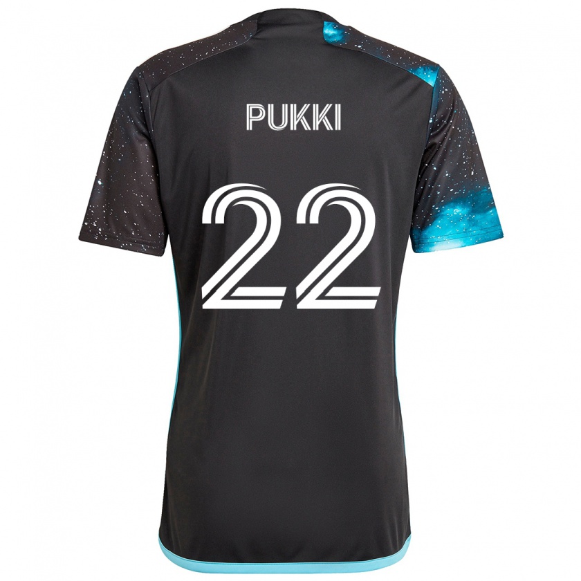 Kandiny Hombre Camiseta Teemu Pukki #22 Azul Negro 1ª Equipación 2024/25 La Camisa Chile