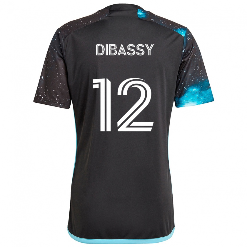 Kandiny Hombre Camiseta Bakaye Dibassy #12 Azul Negro 1ª Equipación 2024/25 La Camisa Chile