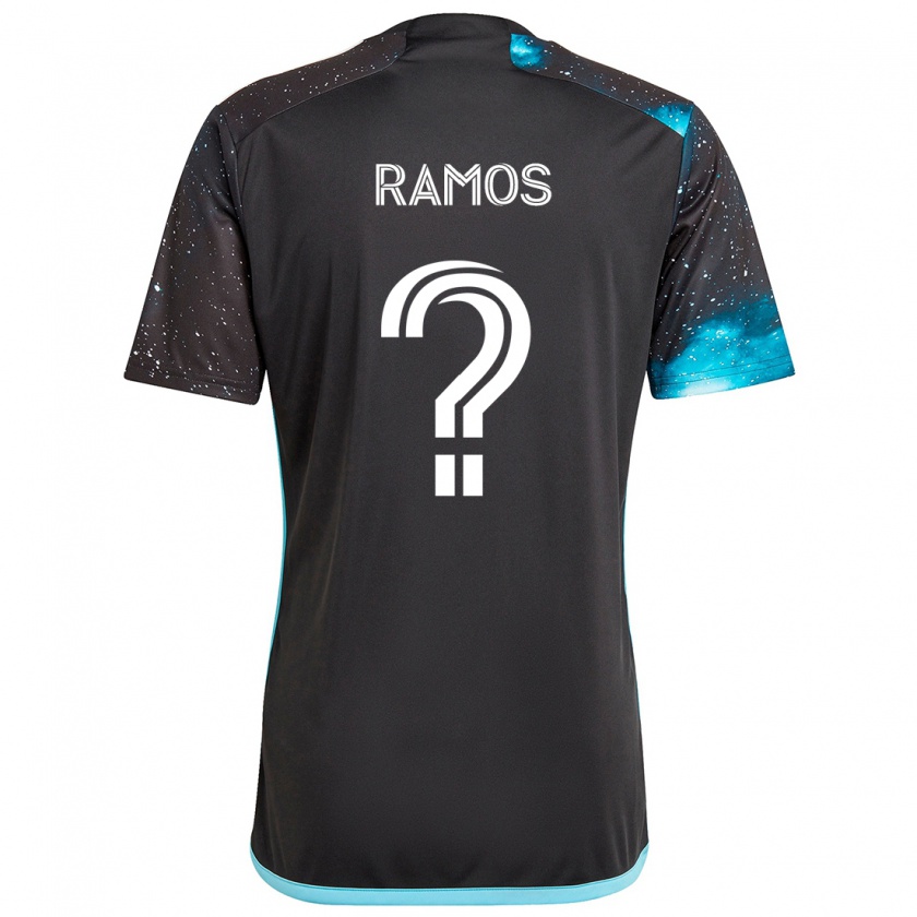 Kandiny Hombre Camiseta Jason Ramos #0 Azul Negro 1ª Equipación 2024/25 La Camisa Chile