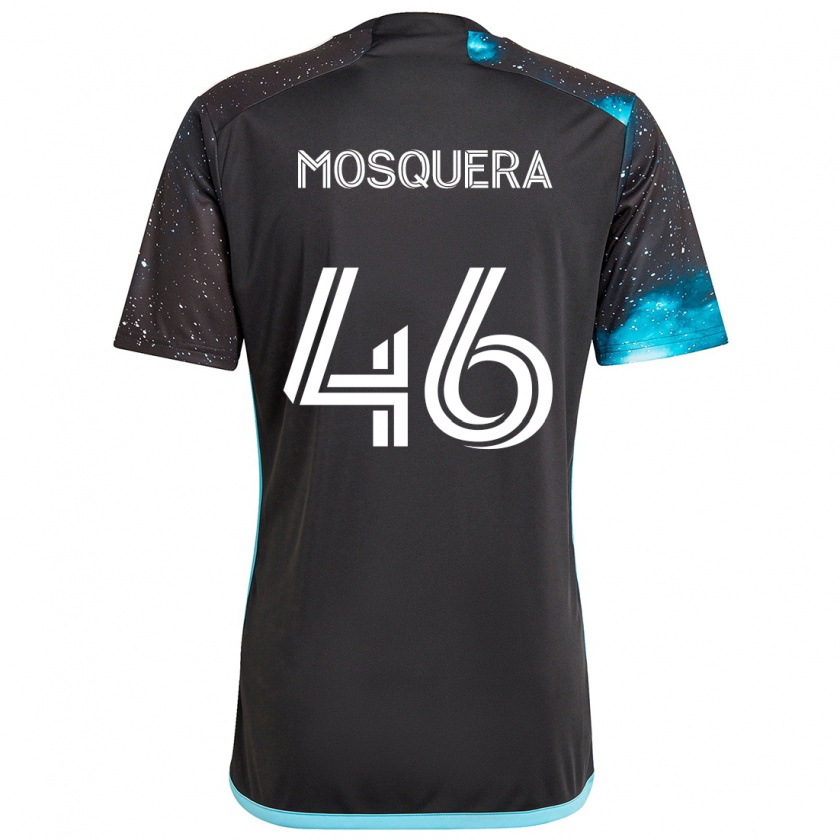 Kandiny Hombre Camiseta Juan Camilo Mosquera #46 Azul Negro 1ª Equipación 2024/25 La Camisa Chile