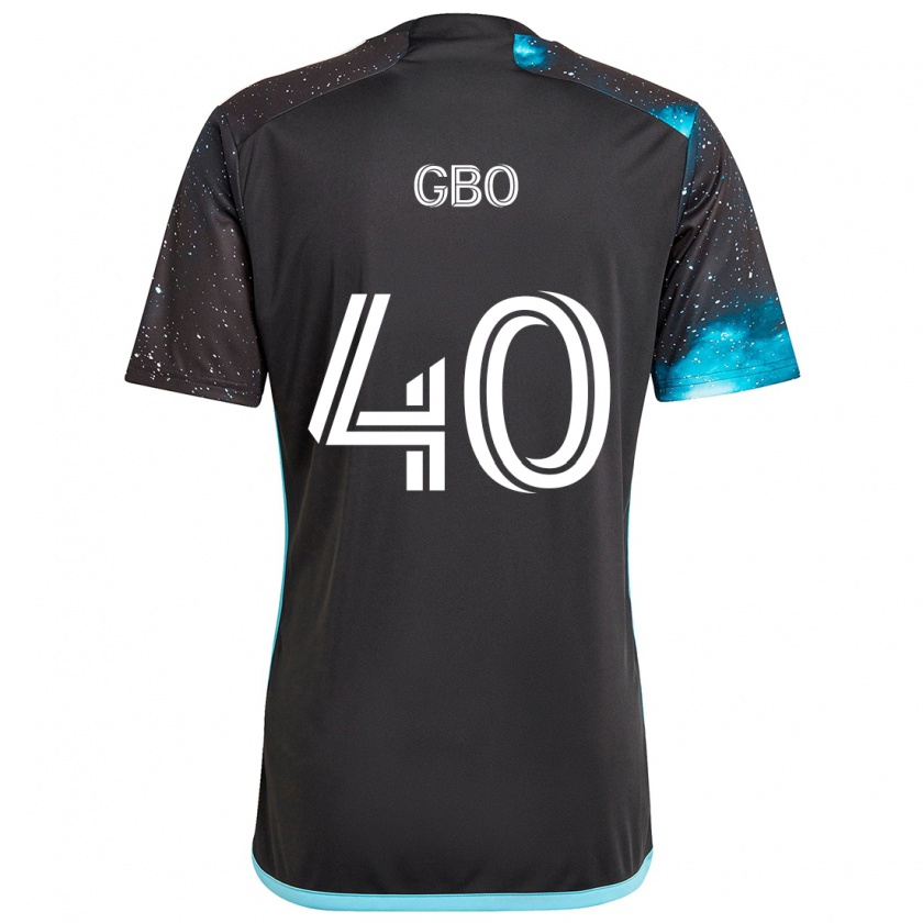 Kandiny Hombre Camiseta Cedrik Gbo #40 Azul Negro 1ª Equipación 2024/25 La Camisa Chile