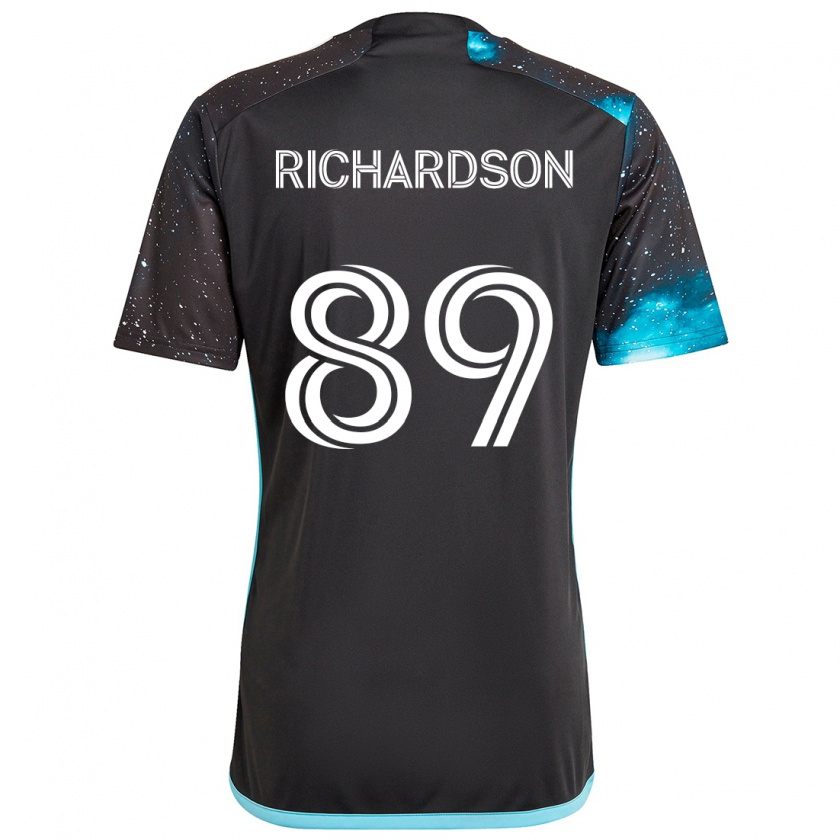 Kandiny Hombre Camiseta Nick Richardson #89 Azul Negro 1ª Equipación 2024/25 La Camisa Chile