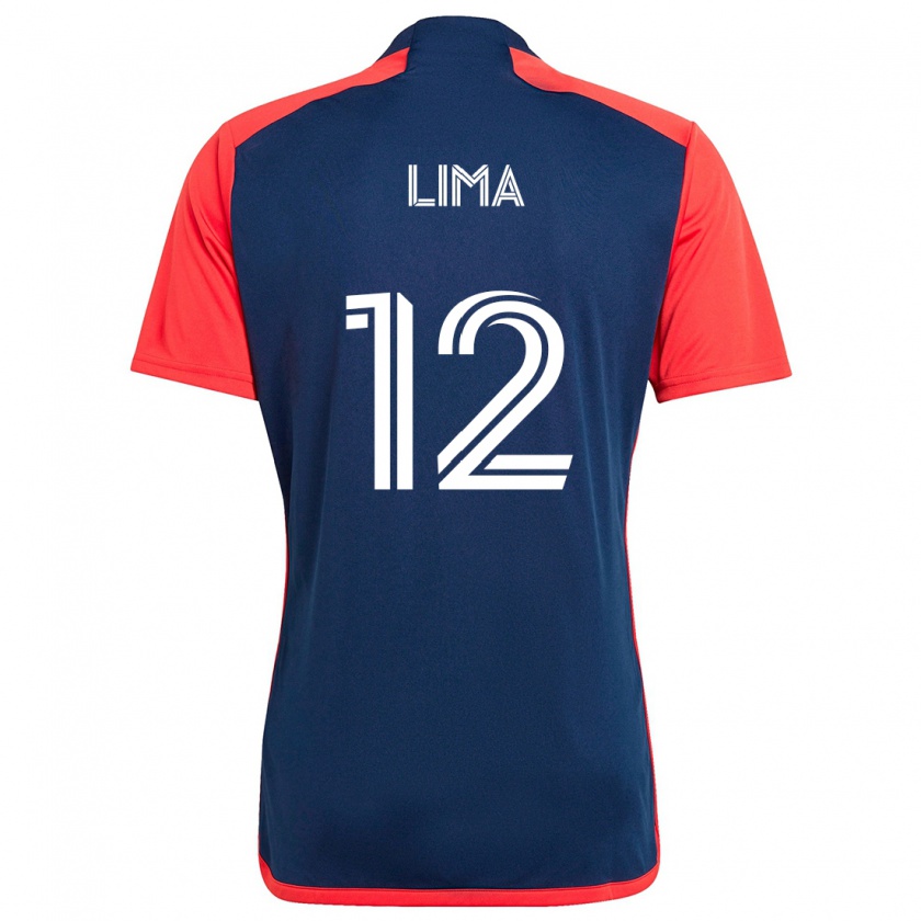 Kandiny Hombre Camiseta Nick Lima #12 Azul Rojo 1ª Equipación 2024/25 La Camisa Chile