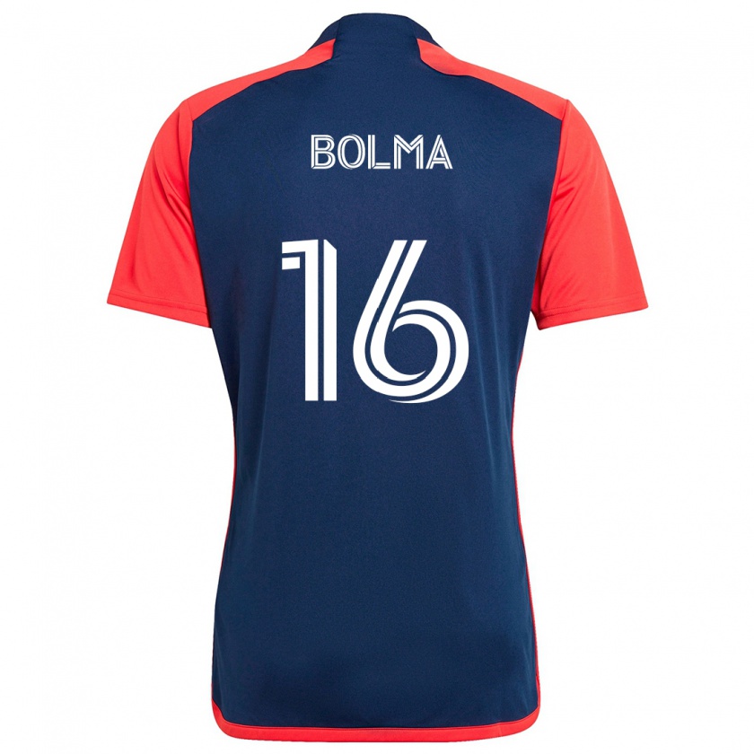 Kandiny Hombre Camiseta Josh Bolma #16 Azul Rojo 1ª Equipación 2024/25 La Camisa Chile