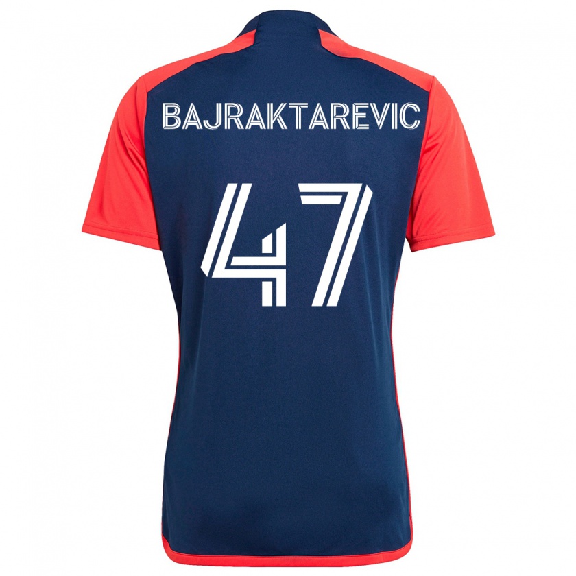 Kandiny Hombre Camiseta Esmir Bajraktarević #47 Azul Rojo 1ª Equipación 2024/25 La Camisa Chile