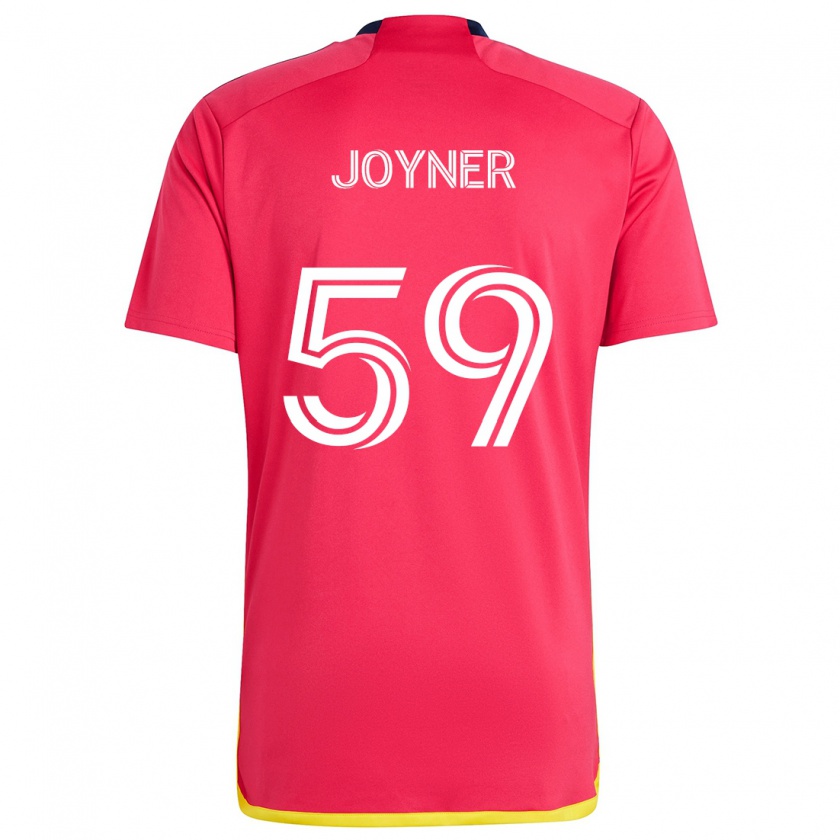 Kandiny Hombre Camiseta Mykhi Joyner #59 Rojo Azul 1ª Equipación 2024/25 La Camisa Chile