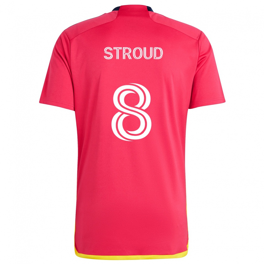 Kandiny Hombre Camiseta Jared Stroud #8 Rojo Azul 1ª Equipación 2024/25 La Camisa Chile