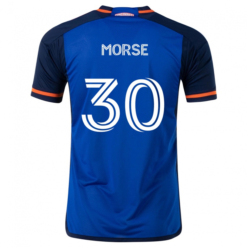 Kandiny Hombre Camiseta Hunter Morse #30 Azul Blanco 1ª Equipación 2024/25 La Camisa Chile