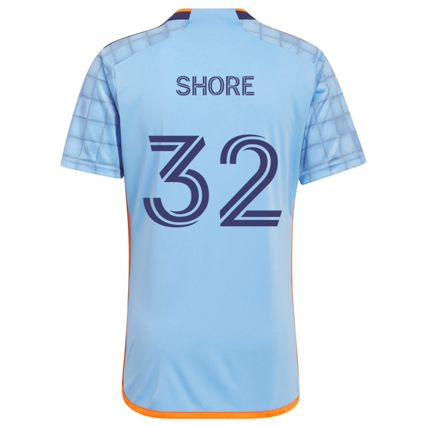 Kandiny Hombre Camiseta Jonathan Shore #32 Azul Naranja 1ª Equipación 2024/25 La Camisa Chile