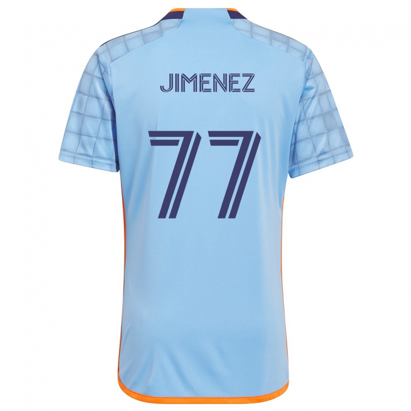 Kandiny Hombre Camiseta Jonathan Jiménez #77 Azul Naranja 1ª Equipación 2024/25 La Camisa Chile