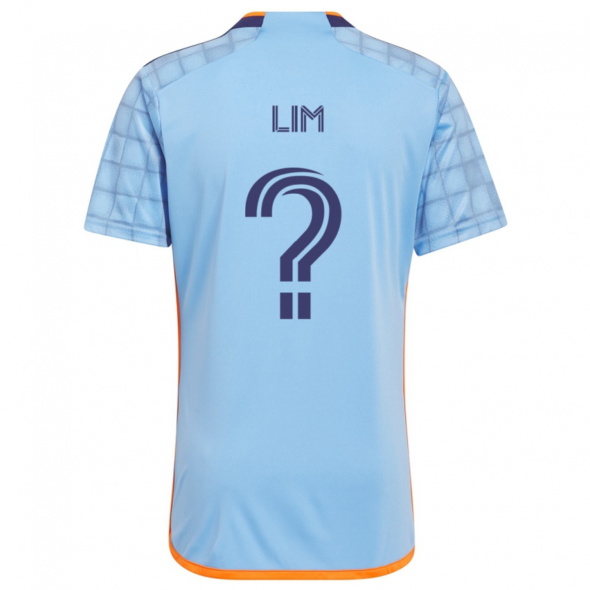 Kandiny Hombre Camiseta Evan Lim #0 Azul Naranja 1ª Equipación 2024/25 La Camisa Chile