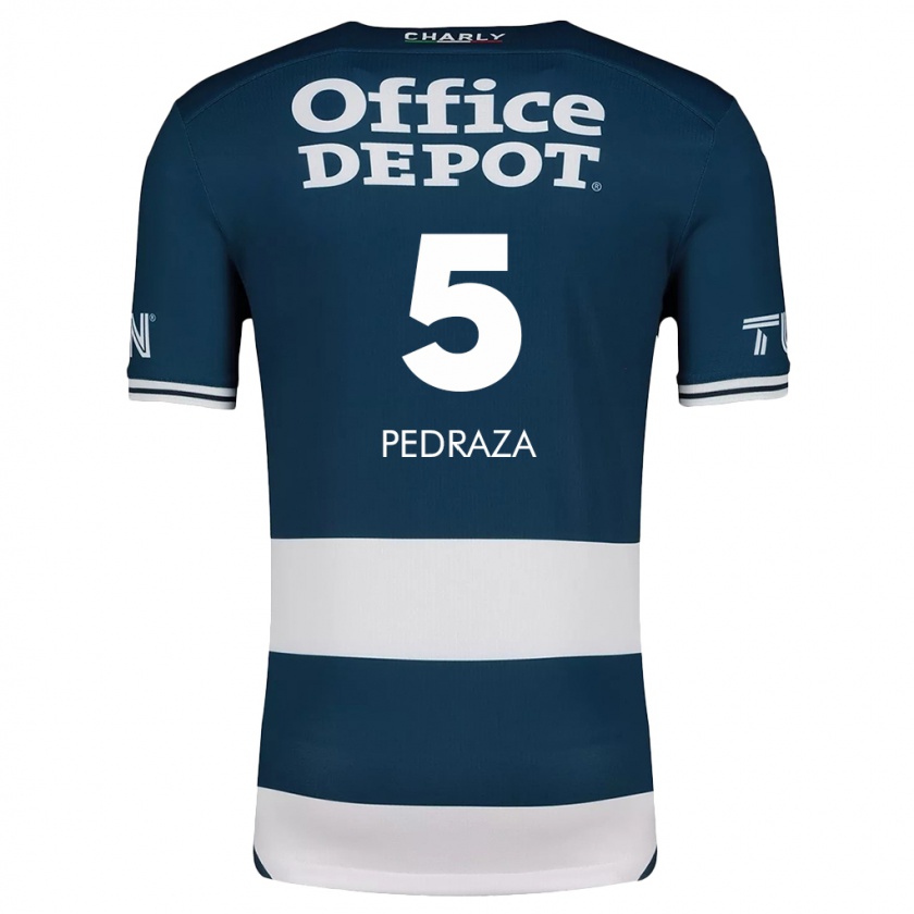 Kandiny Hombre Camiseta Pedro Pedraza #5 Azul Blanco 1ª Equipación 2024/25 La Camisa Chile