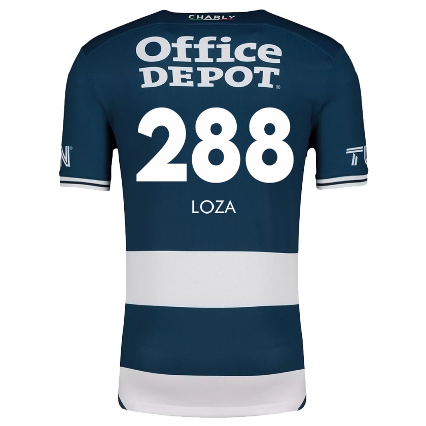 Kandiny Hombre Camiseta Santino Loza #288 Azul Blanco 1ª Equipación 2024/25 La Camisa Chile