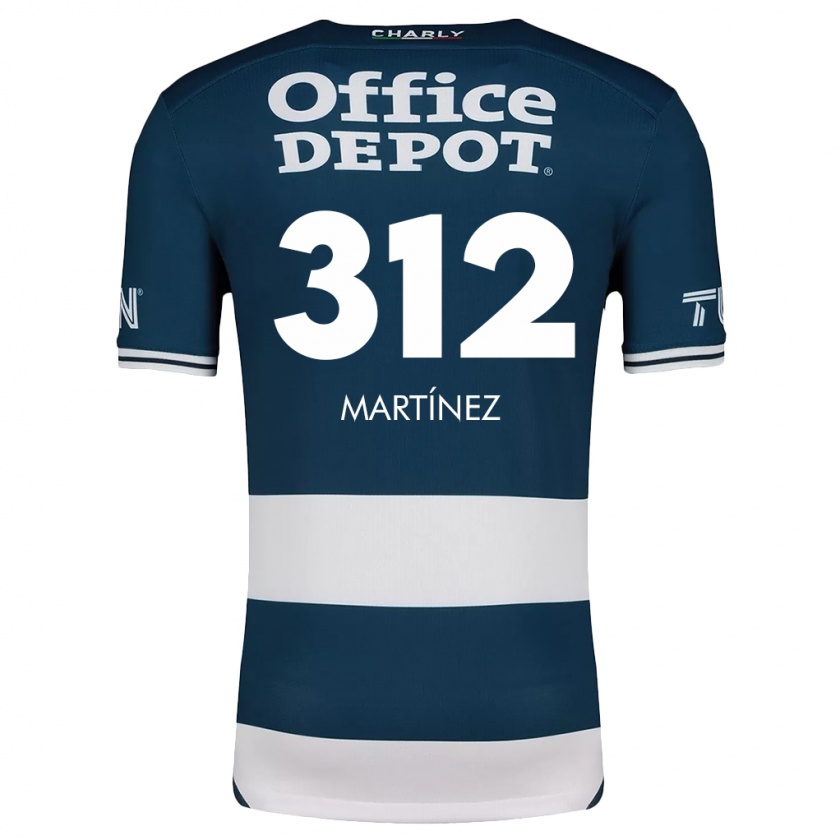 Kandiny Hombre Camiseta Ulises Martínez #312 Azul Blanco 1ª Equipación 2024/25 La Camisa Chile