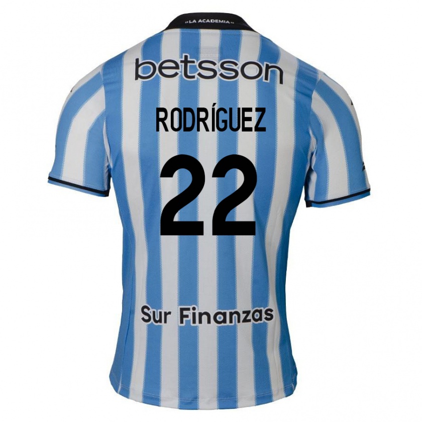 Kandiny Hombre Camiseta Baltasar Rodríguez #22 Azul Blanco Negro 1ª Equipación 2024/25 La Camisa Chile