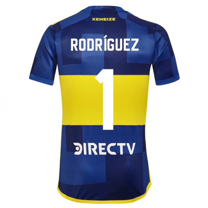 Kandiny Hombre Camiseta Fernando Rodríguez #1 Azul Amarillo 1ª Equipación 2024/25 La Camisa Chile