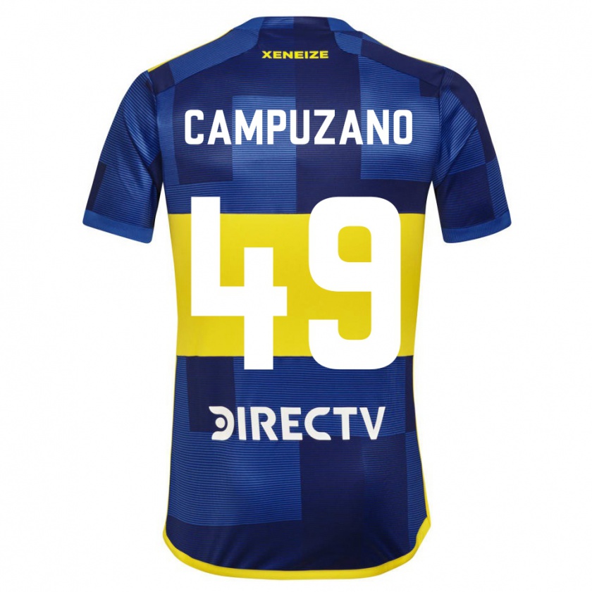 Kandiny Hombre Camiseta Jorman Campuzano #49 Azul Amarillo 1ª Equipación 2024/25 La Camisa Chile